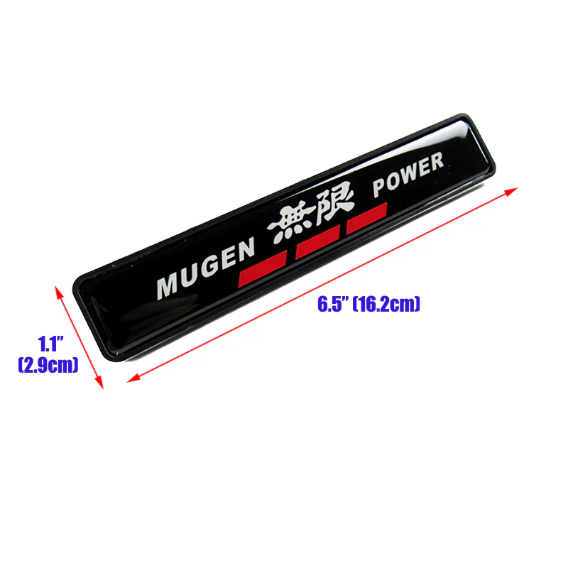 JDM Mugen Power LED Logo Light Car Front Grille Badge Illuminated Decal Sticker - Image 3
