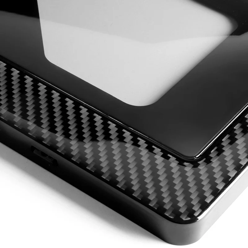 JDM MUGEN POWER Real Carbon Fiber License Plate Cover Protector Shield Frame with Bracket For Honda - Image 3