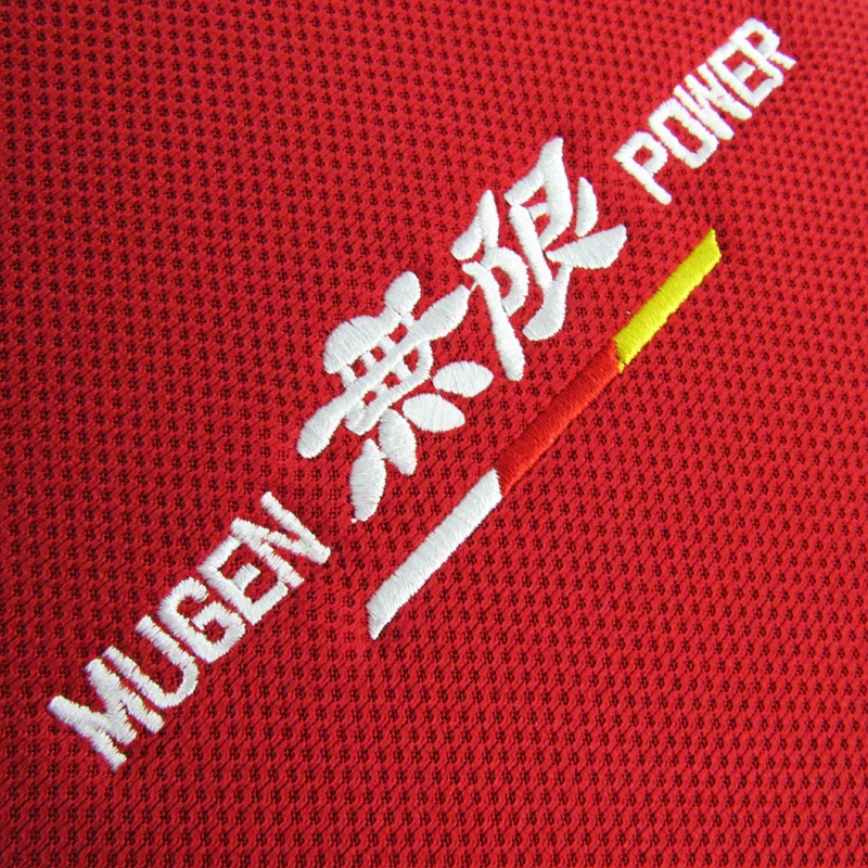 JDM MUGEN POWER Red Fabric Car Center Console Armrest Cushion Pad Cover New X1 - Image 2