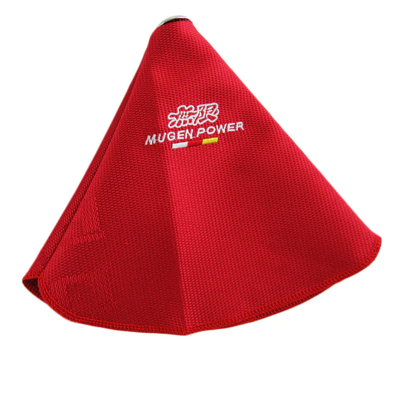 JDM MUGEN POWER SET Red Center Console Armrest Cushion Pad + Shifter Boot Cover - Image 4
