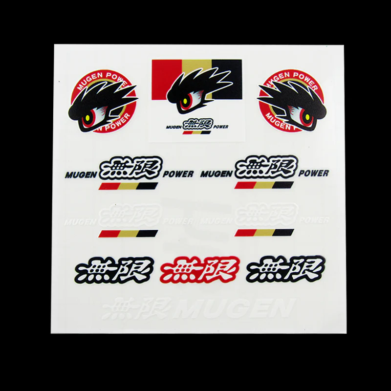JDM Mugen Reflective Car Door Window Vinyl Decal Sticker For Honda 10pcs (Set) - Image 3