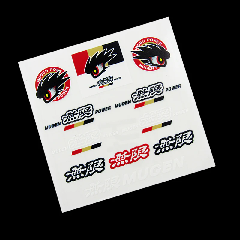 JDM Mugen Reflective Car Door Window Vinyl Decal Sticker For Honda 10pcs (Set) - Image 4