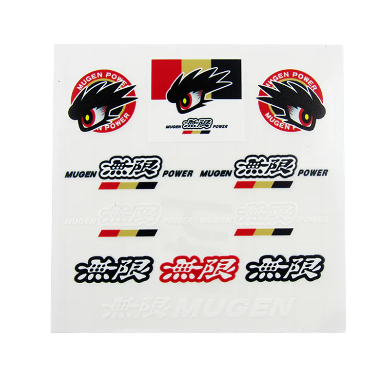 JDM Mugen Reflective Car Door Window Vinyl Decal Sticker For Honda 10pcs (Set) - Image 5