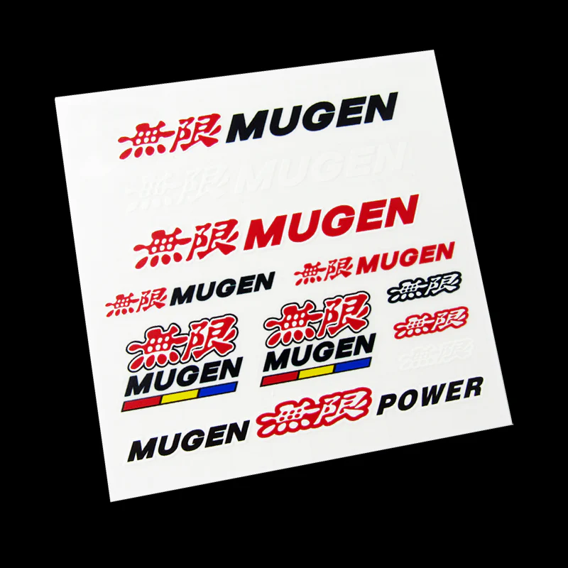 JDM Mugen Power Reflective Car Door Window Vinyl Decal Sticker For Honda 11pcs (Set) - Image 2