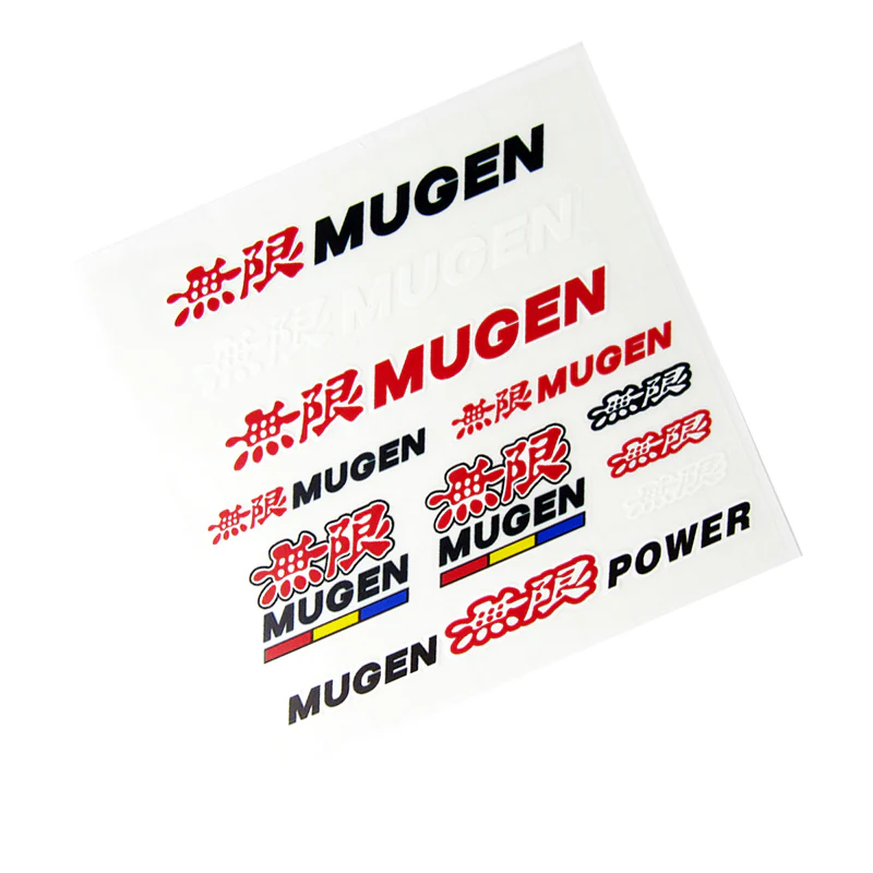 JDM Mugen Power Reflective Car Door Window Vinyl Decal Sticker For Honda 11pcs (Set) - Image 3