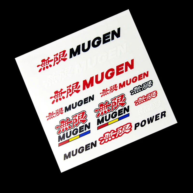 JDM Mugen Power Reflective Car Door Window Vinyl Decal Sticker For Honda 11pcs (Set) - Image 4