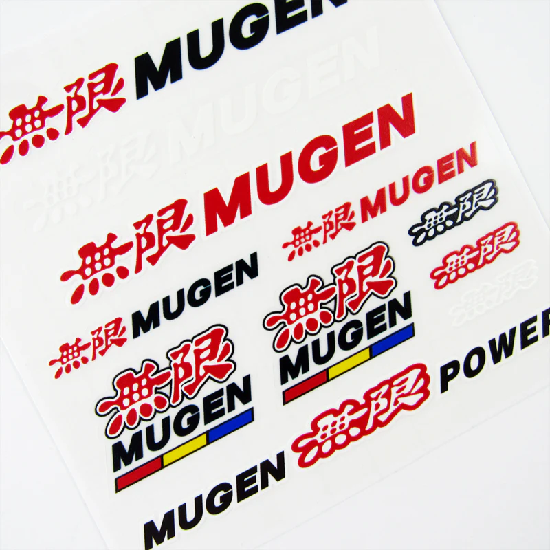 JDM Mugen Power Reflective Car Door Window Vinyl Decal Sticker For Honda 11pcs (Set) - Image 5