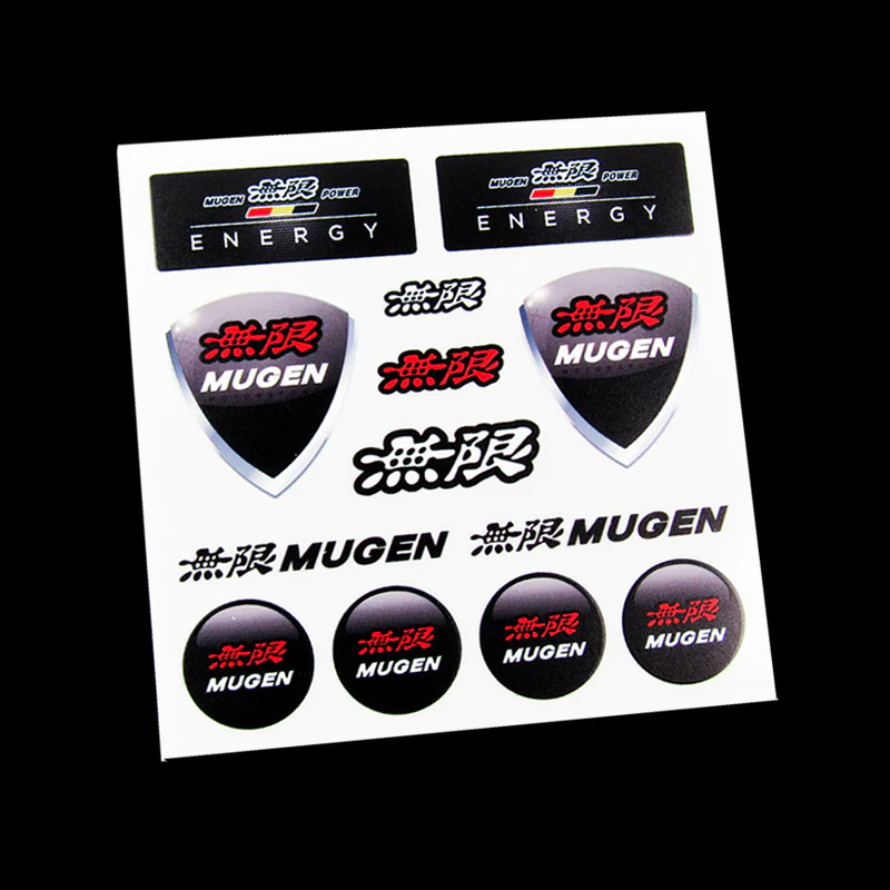 JDM Mugen Reflective Car Door Window Vinyl Decal Sticker For Honda 11pcs (Set) - Image 2