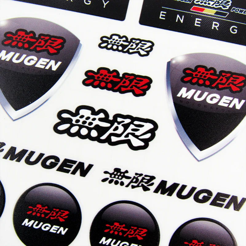 JDM Mugen Reflective Car Door Window Vinyl Decal Sticker For Honda 11pcs (Set) - Image 3
