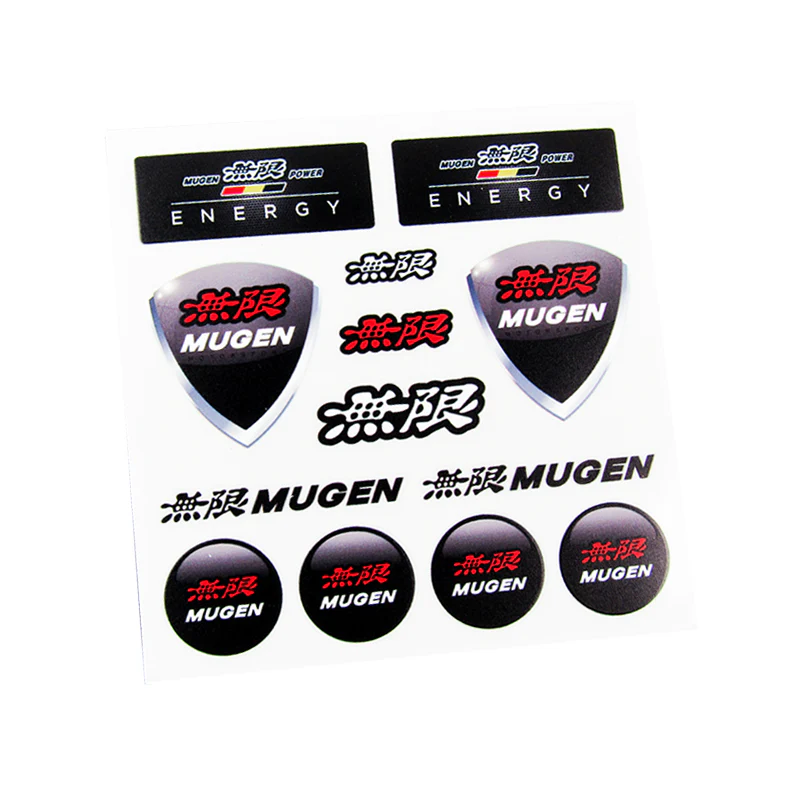 JDM Mugen Reflective Car Door Window Vinyl Decal Sticker For Honda 11pcs (Set) - Image 5