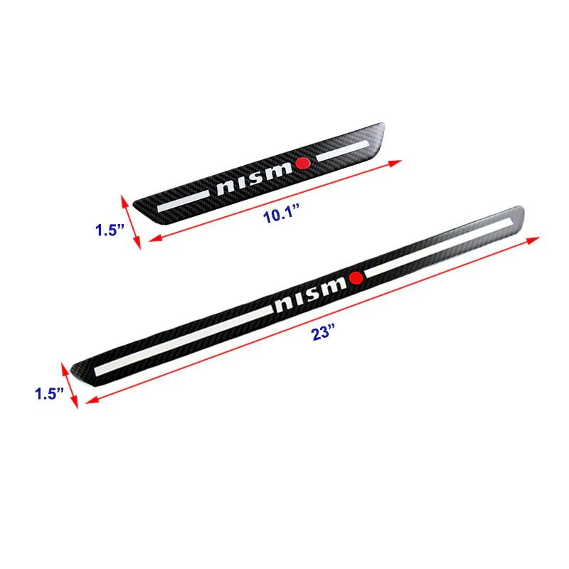 JDM Nismo Carbon Fiber Car Door Welcome Plate Sill Scuff Cover Decal Sticker 4 pcs Set - Image 4