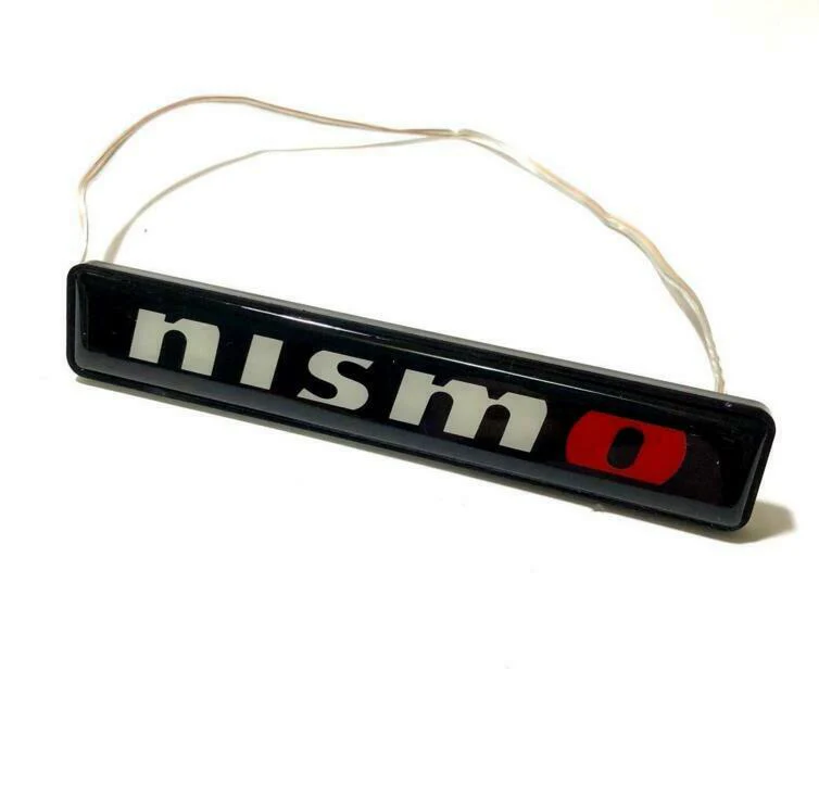 JDM Nismo Logo LED Light Car Front Grille Badge Illuminated Decal Sticker - Image 3