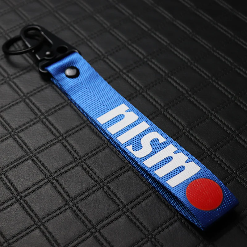 Nissan Nismo Blue Keychain with Metal Key Ring - Image 2