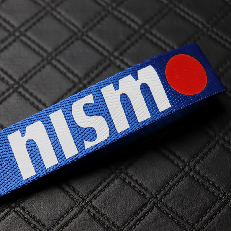 Nissan Nismo Blue Keychain with Metal Key Ring - Image 4
