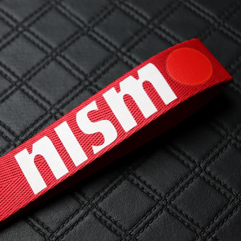 Nissan Nismo Red Keychain with Metal Key Ring - Image 4