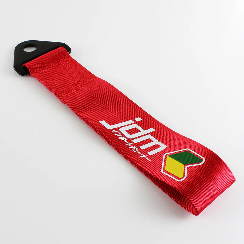 JDM Red Racing Tow Strap for Front / Rear Bumper - Image 4