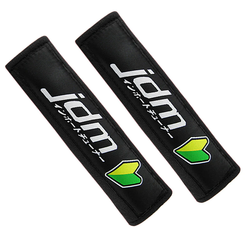 JDM Racing Black Seat Belt Cover X2 - Image 5