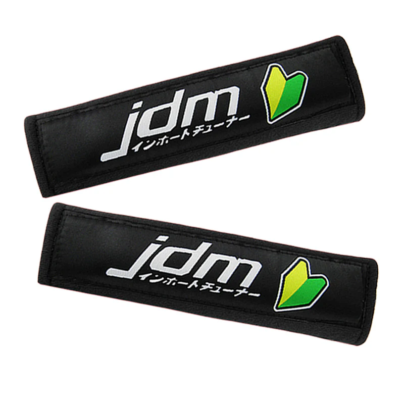 JDM Racing Black Seat Belt Cover X2 - Image 8