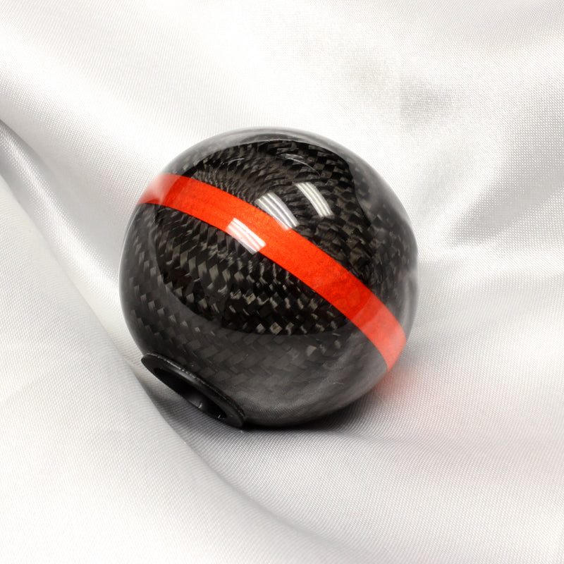Mugen 6-Speed Carbon Fiber Shift Knob with Red Line - Image 3