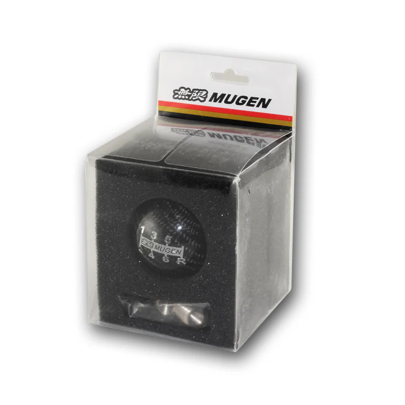 Mugen 6-Speed Carbon Fiber Shift Knob with Red Line - Image 5