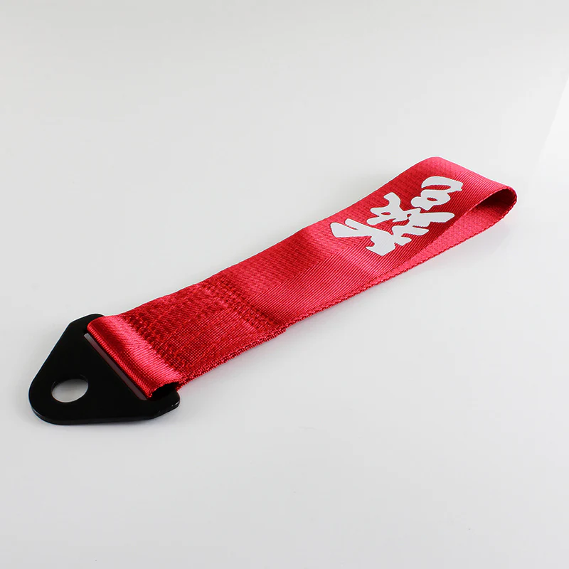 Red Racing Tow Strap for Front / Rear Bumper - Image 4