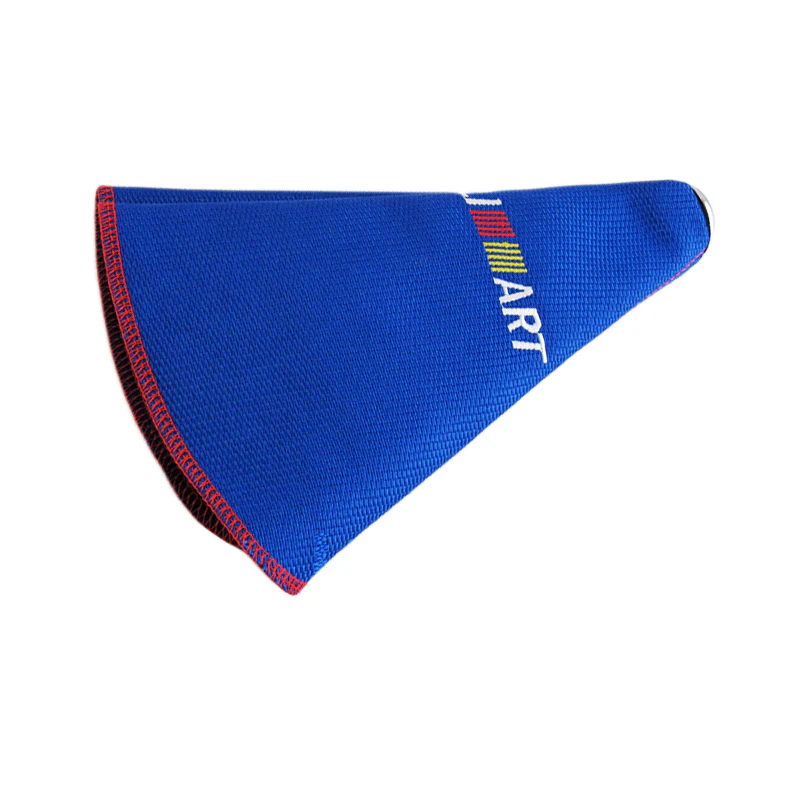 JDM RALLIART Racing shift knob Shifter Boot Cover MT/AT Blue Hyper Fabric - Image 5