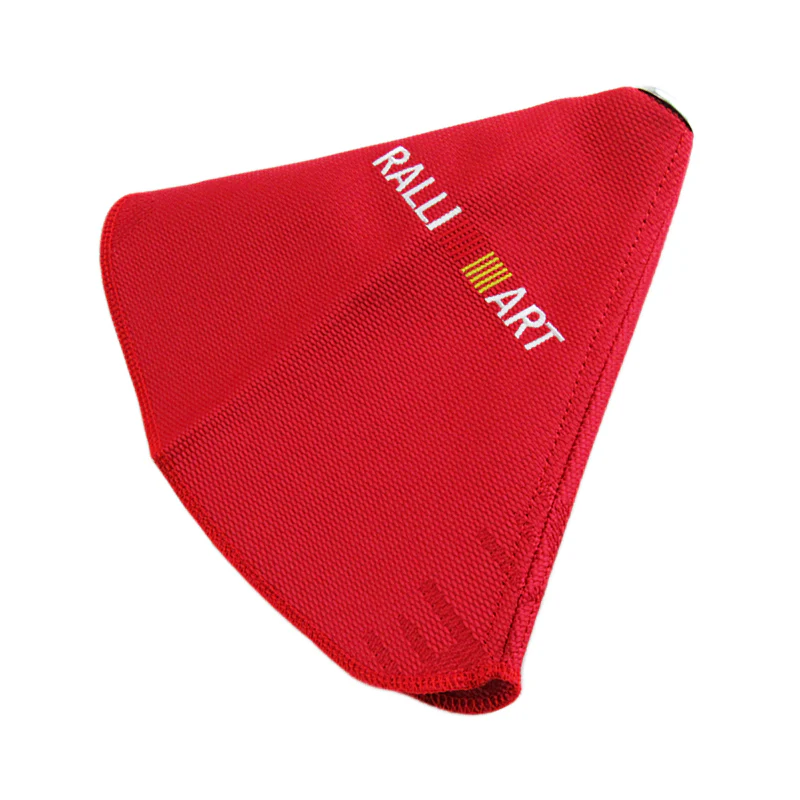 JDM RALLIART Racing shift knob Shifter Boot Cover MT/AT Red Hyper Fabric - Image 6