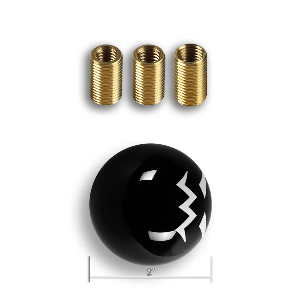 JDM Red Evil Smile Face Ball Manual Gear Stick Shift Knob Shifter UNIVERSAL - Image 4