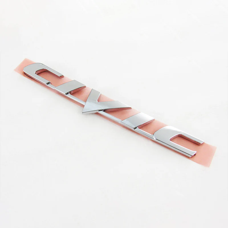 For 2006-2011 HONDA CIVIC COUPE Set JDM Red H Rear Emblem Badge with Civic Rear Chrome Emblem - Image 10