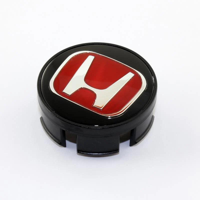 Honda JDM Red H Wheel Center Caps Hubs Cover 58mm Cap For CIVIC FIT INSIGHT Set of 4 - Image 3
