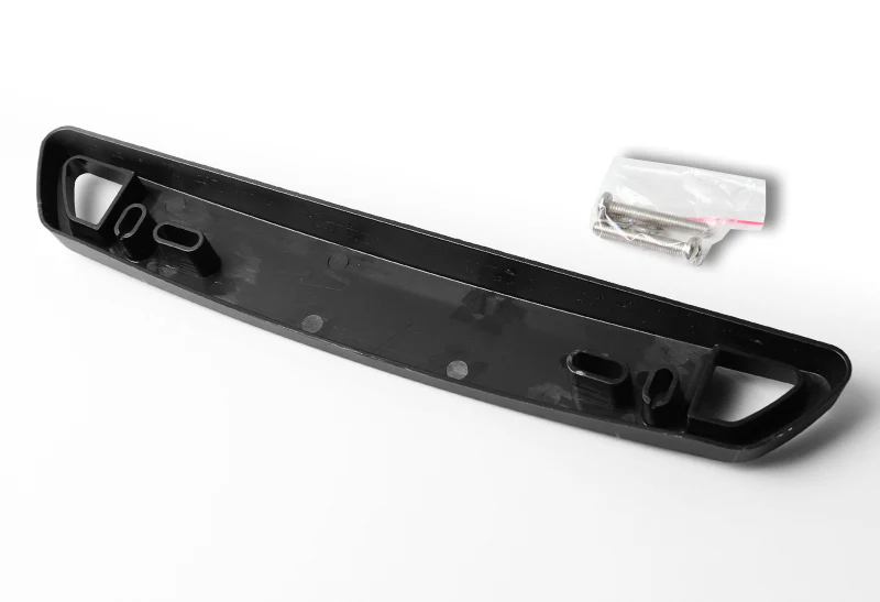 JDM Style Front License Plate Holder Relocation Bracket -Black Carbon Fiber Look - Image 2