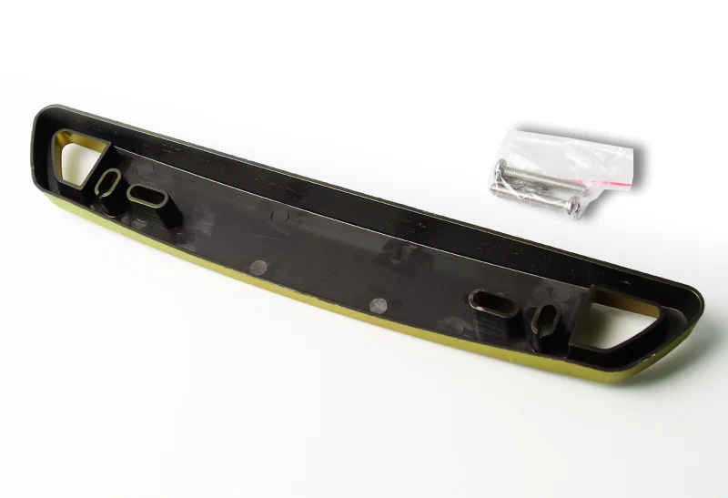 JDM Style Front License Plate Holder Relocation Bracket -Golden Carbon Fiber Look - Image 2