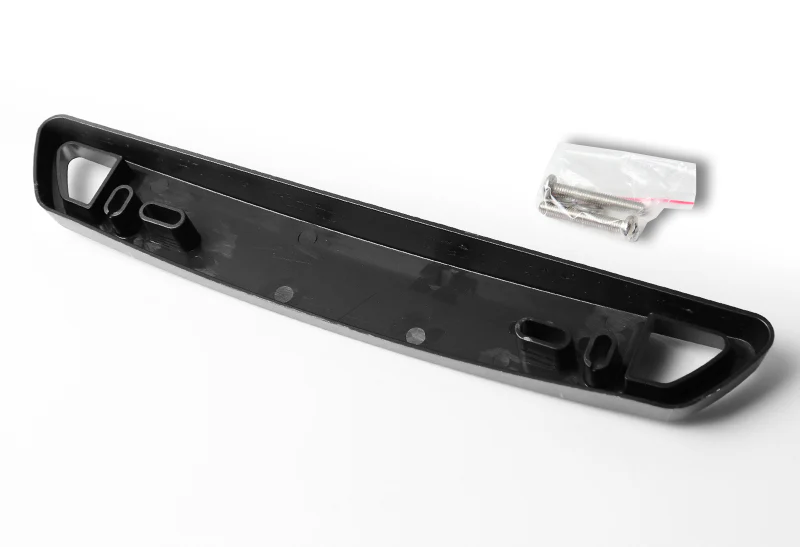 JDM Style Front License Plate Holder Relocation Bracket -Silver Carbon Fiber Look - Image 2