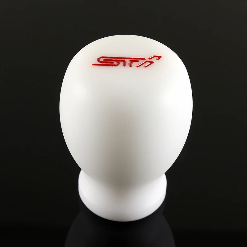 STi White Duracon Shift Knob for Subaru - Image 4