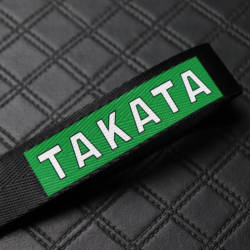 Takata Black Keychain with Metal Key Ring - Image 4