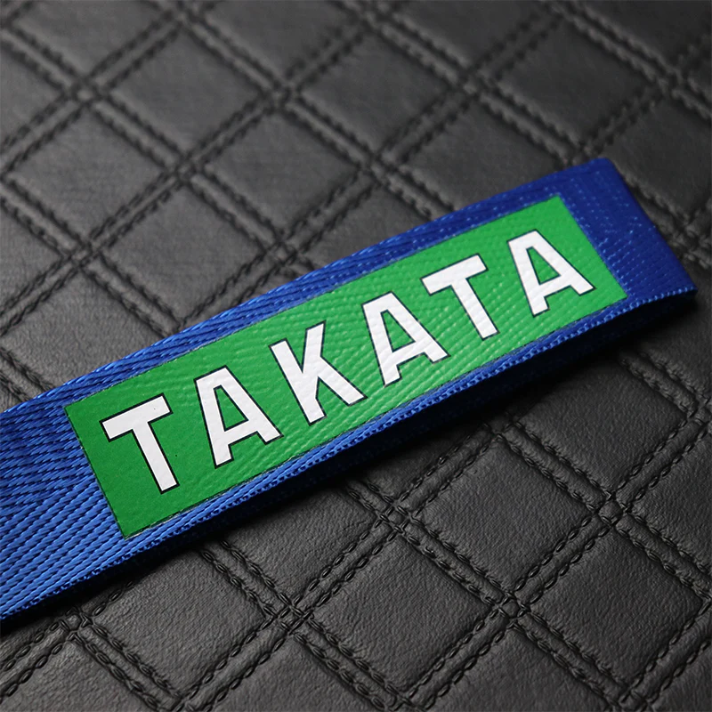 Takata Blue Keychain with Metal Key Ring - Image 4