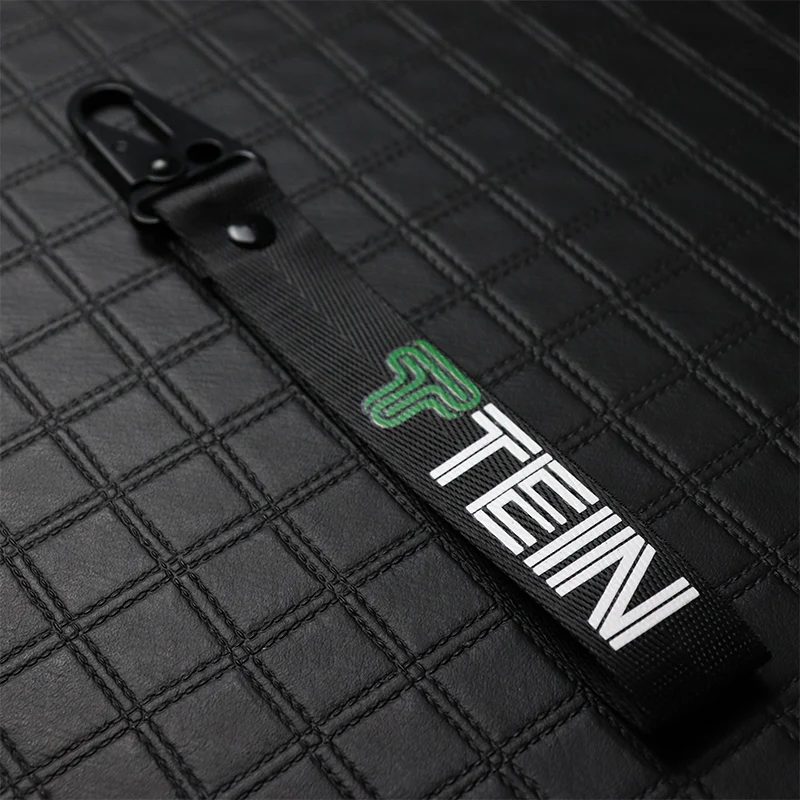 Tein Black Keychain with Metal Key Ring - Image 2