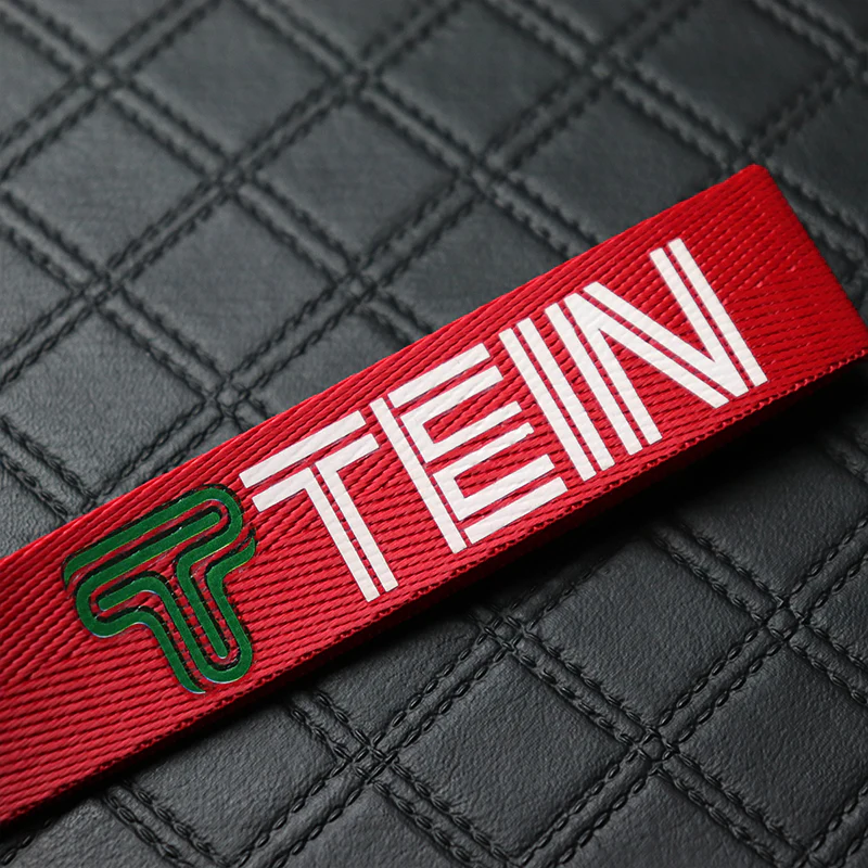 Tein Red Keychain with Metal Key Ring - Image 4
