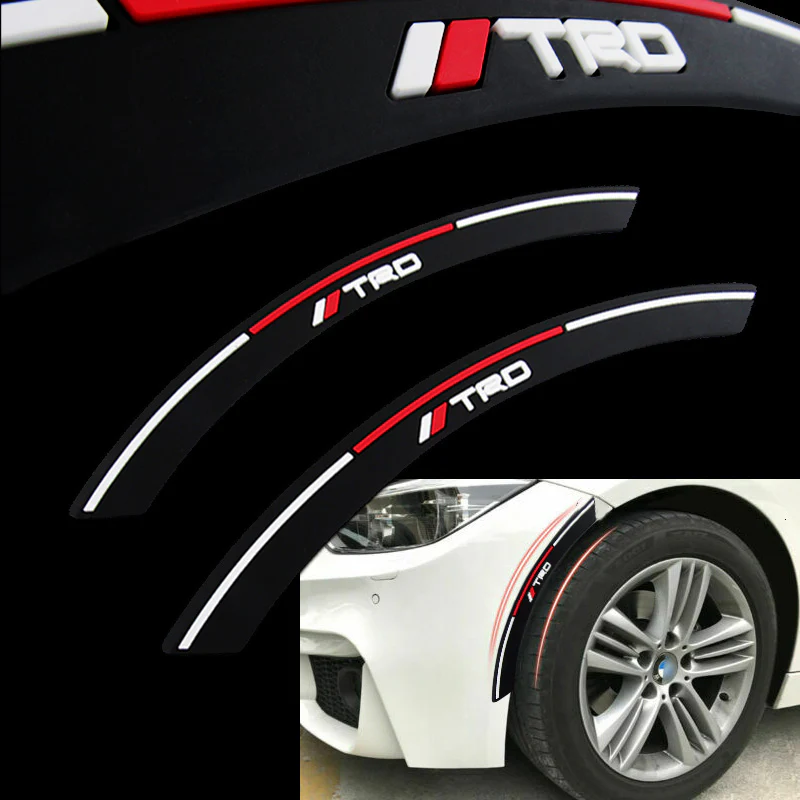 JDM TRD Fender Arch Trim Stickers Protector Car Wheel Eyebrow Strips Fits Toyota 2 pcs - Image 4