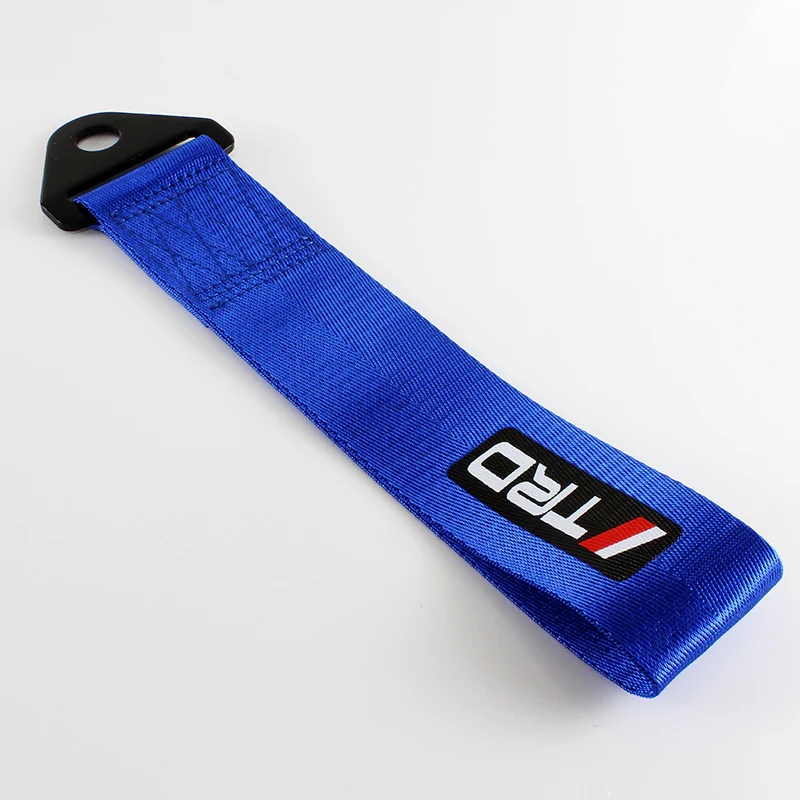 JDM TRD High Strength Tow Strap Front or Rear Bumper Towing Hook Blue Universal - Image 5