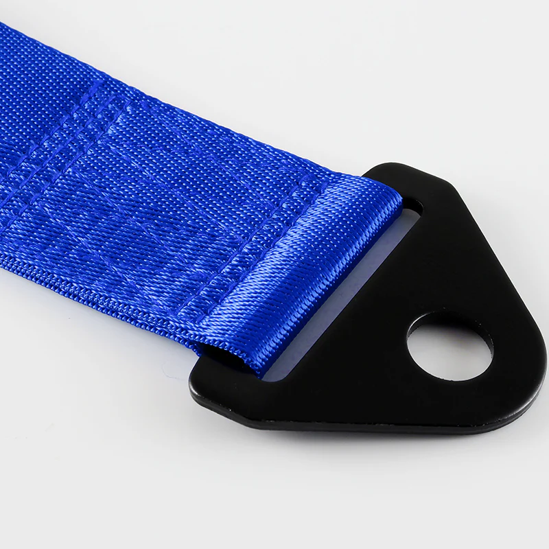 JDM TRD High Strength Tow Strap Front or Rear Bumper Towing Hook Blue Universal - Image 8