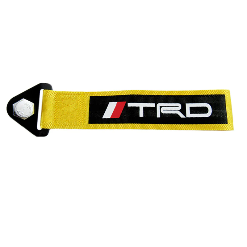 JDM TRD High Strength Tow Strap Front or Rear Bumper Towing Hook Gold Universal - Image 2