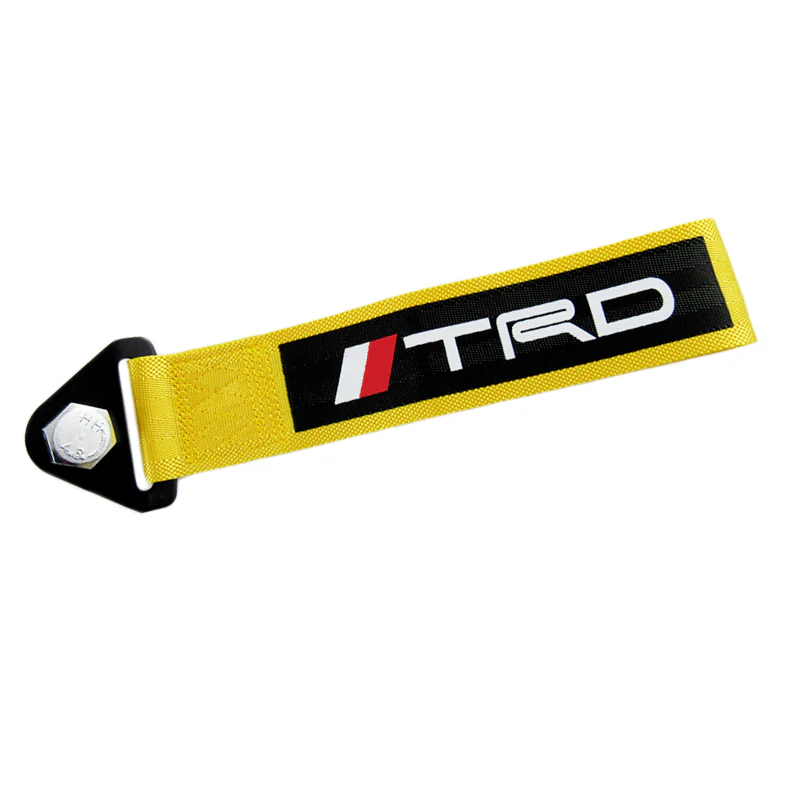 JDM TRD High Strength Tow Strap Front or Rear Bumper Towing Hook Gold Universal - Image 5