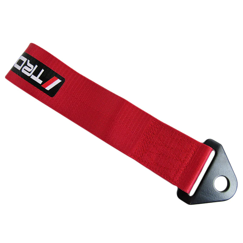 JDM TRD High Strength Tow Strap Front or Rear Bumper Towing Hook Red Universal - Image 5