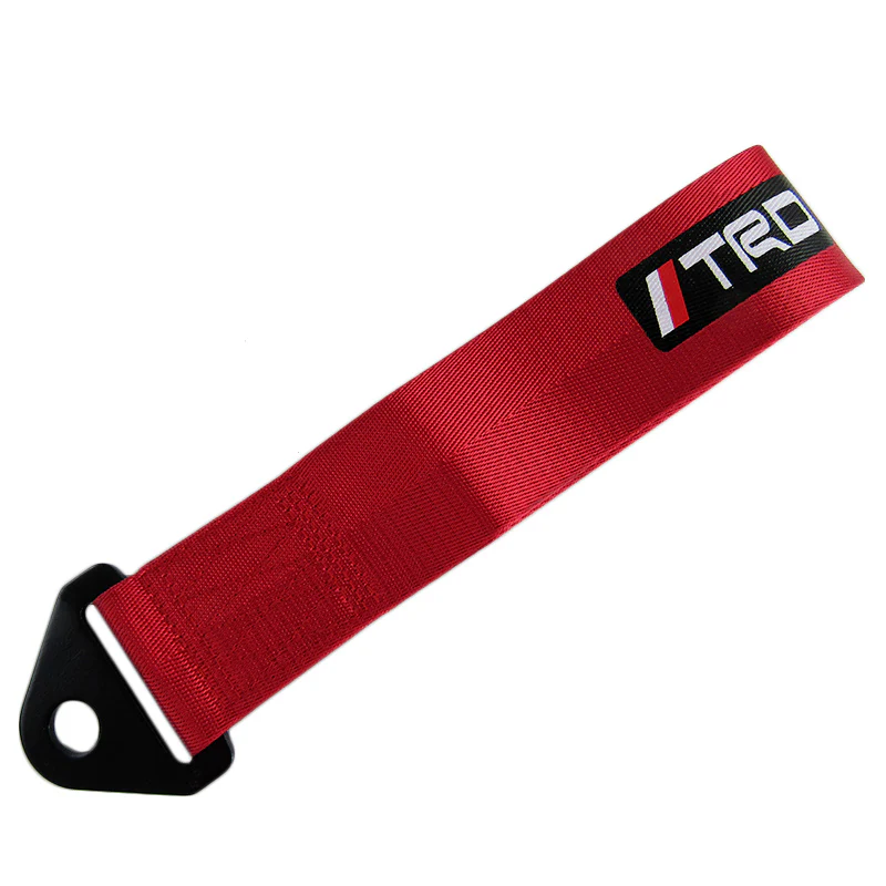 JDM TRD High Strength Tow Strap Front or Rear Bumper Towing Hook Red Universal - Image 6