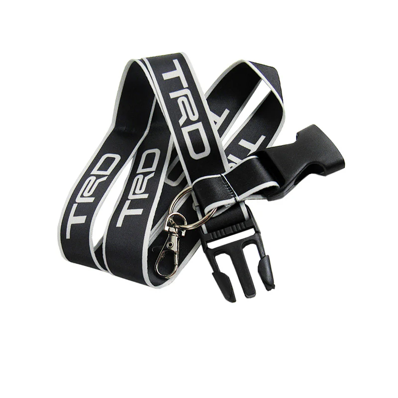 JDM TRD Racing Carbon Fiber Look Embroidery Seat Belt Cover Shoulder Pads 2pcs with TRD Keychain - Image 9