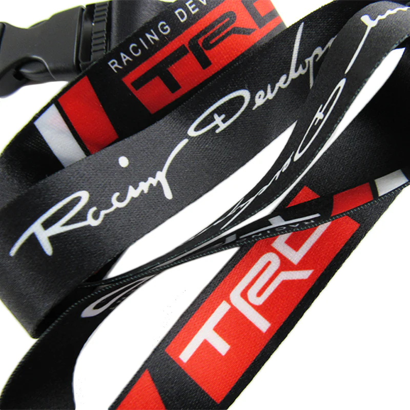 JDM TRD Racing Carbon Fiber Look Embroidery Seat Belt Cover Shoulder Pads 2pcs with TRD Keychain - Image 9