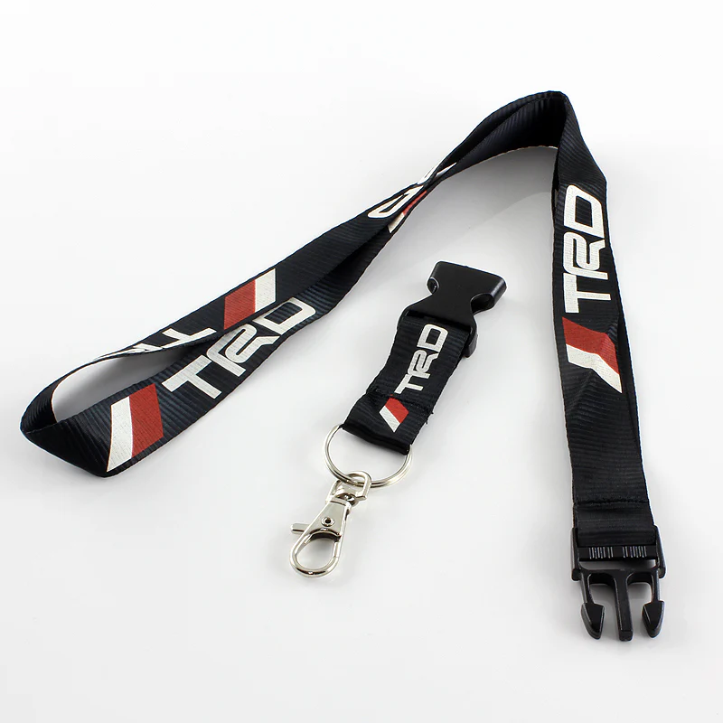 JDM TRD Racing Carbon Fiber Look Embroidery Seat Belt Cover Shoulder Pads 2pcs with TRD Keychain - Image 9