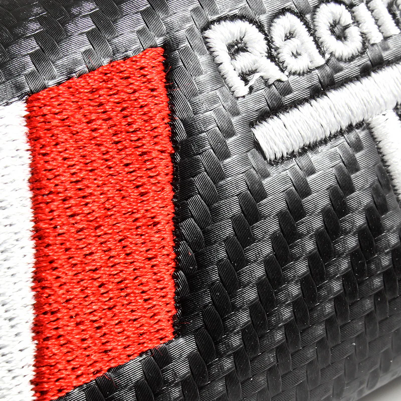 JDM TRD Racing Carbon Fiber Look Embroidery Seat Belt Cover Shoulder Pads NEW - 2pcs - Image 6