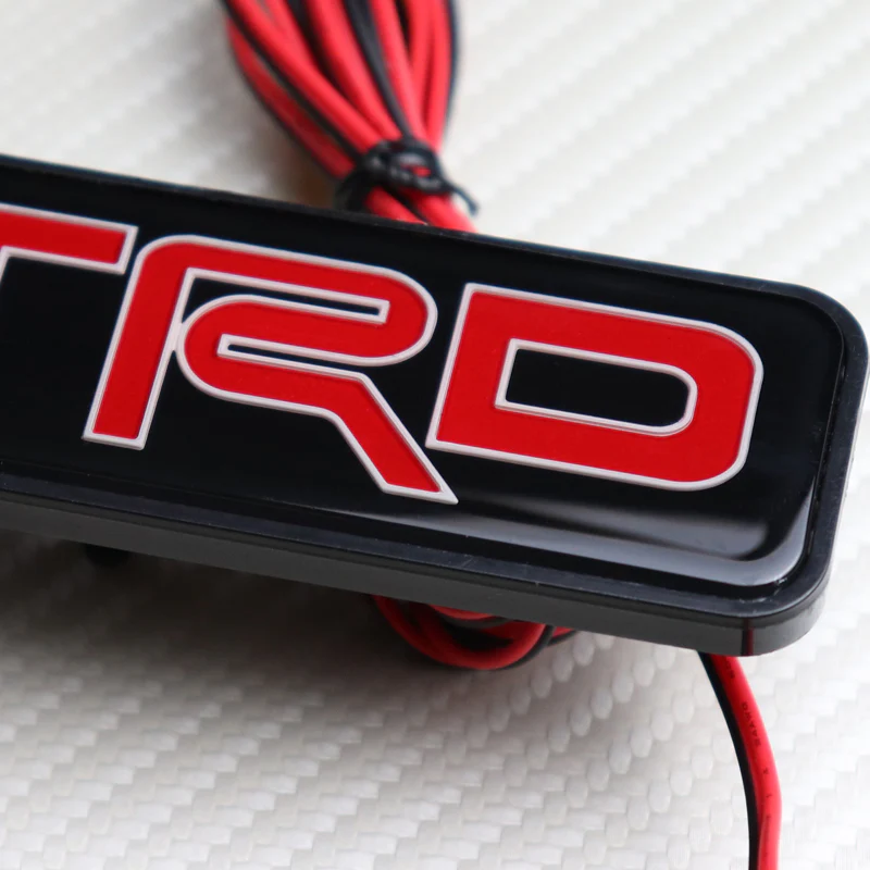 JDM TRD RACING Front Hood LED Light Emblem for Toyota FRS SUPRA MR2 Supra - Image 2